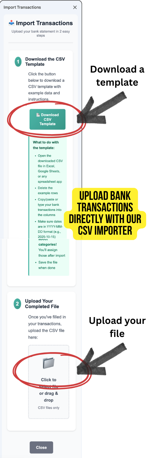 CSV Import Feature