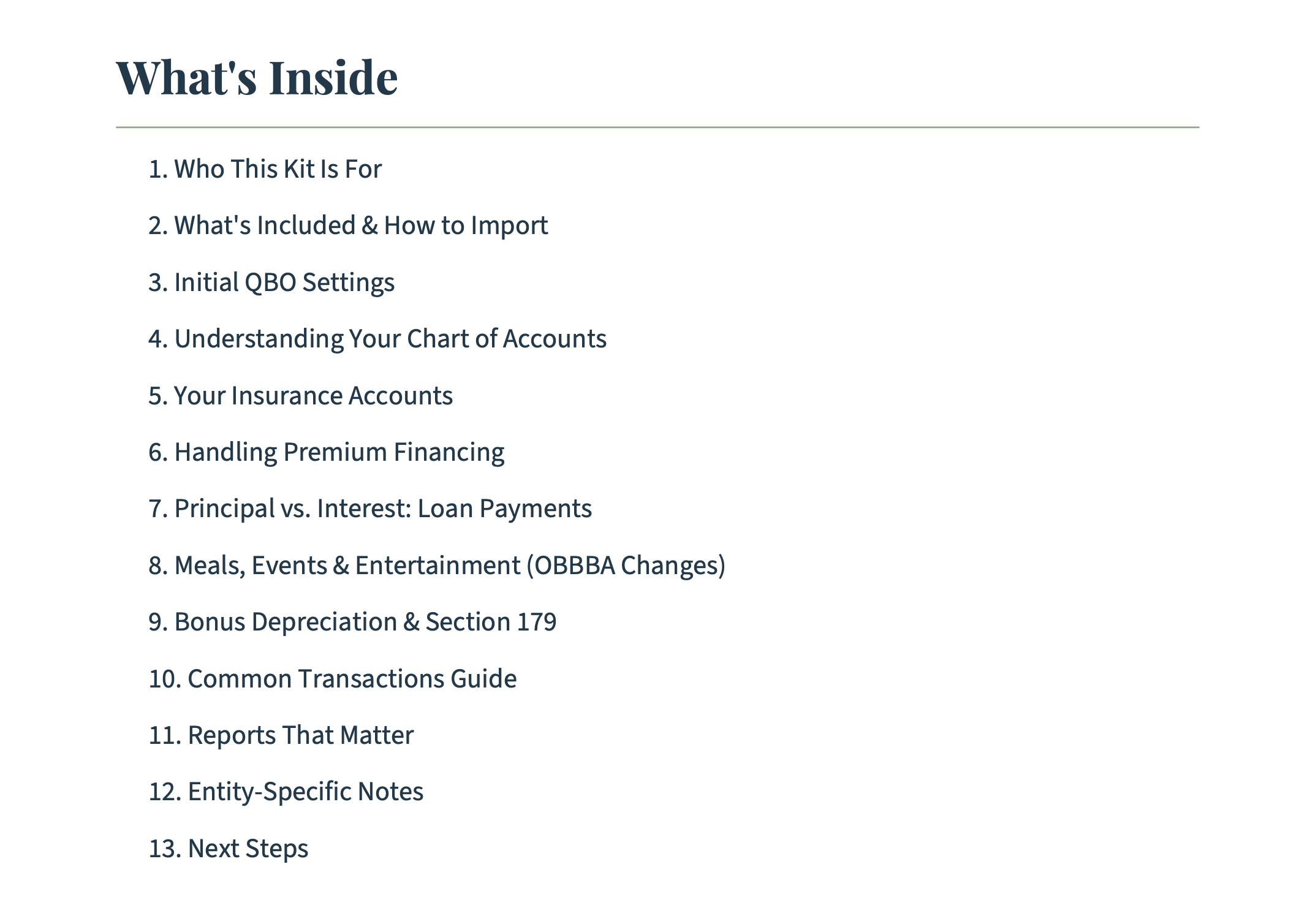 Professional Services Setup Guide interior preview